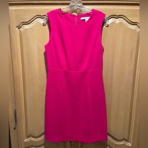 Vintage Diane Von Furstenburg Pink Sheath Dress
